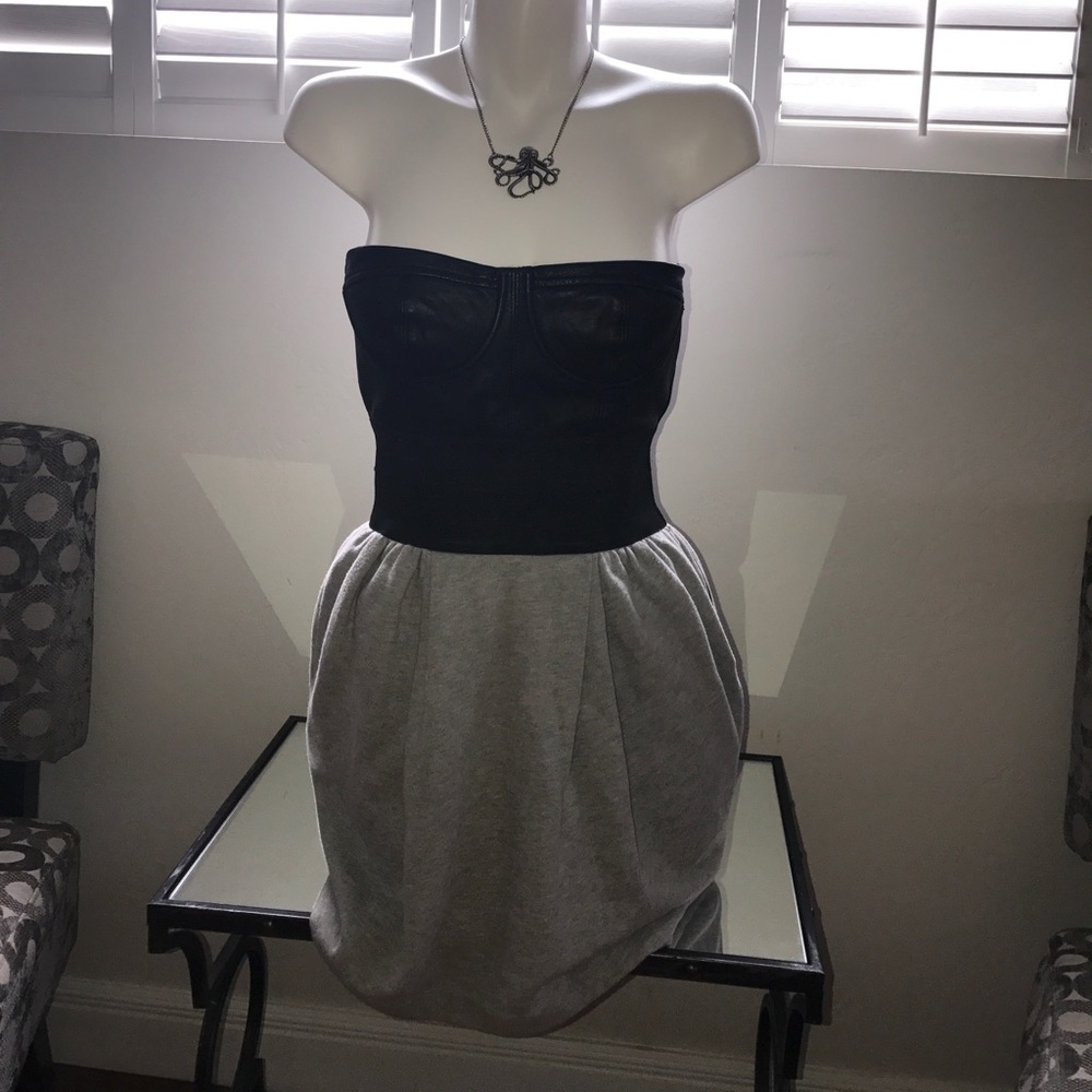 Elizabeth and James Leather Corset Dress