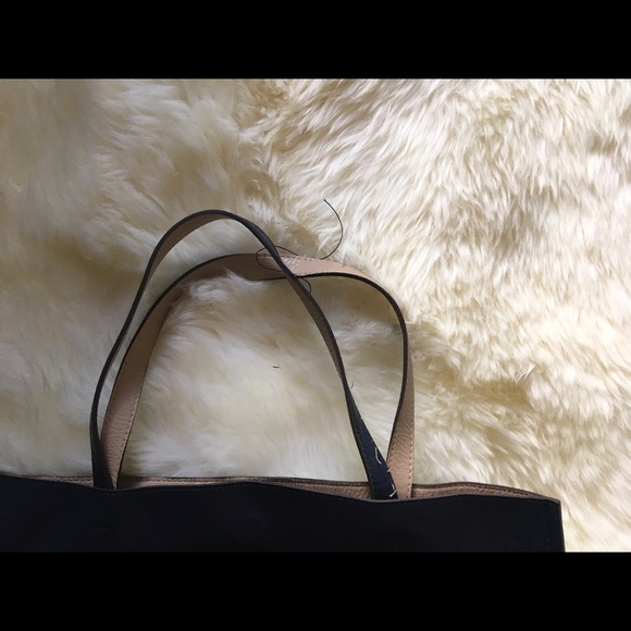 Reversible Faux Leather Tote and Wristlet - Picture 2 of 5