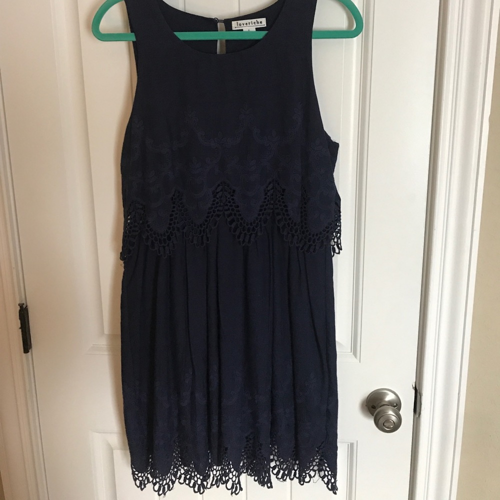 Navy dress size large