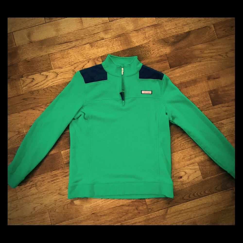 Green & blue vineyard vines shep shirt