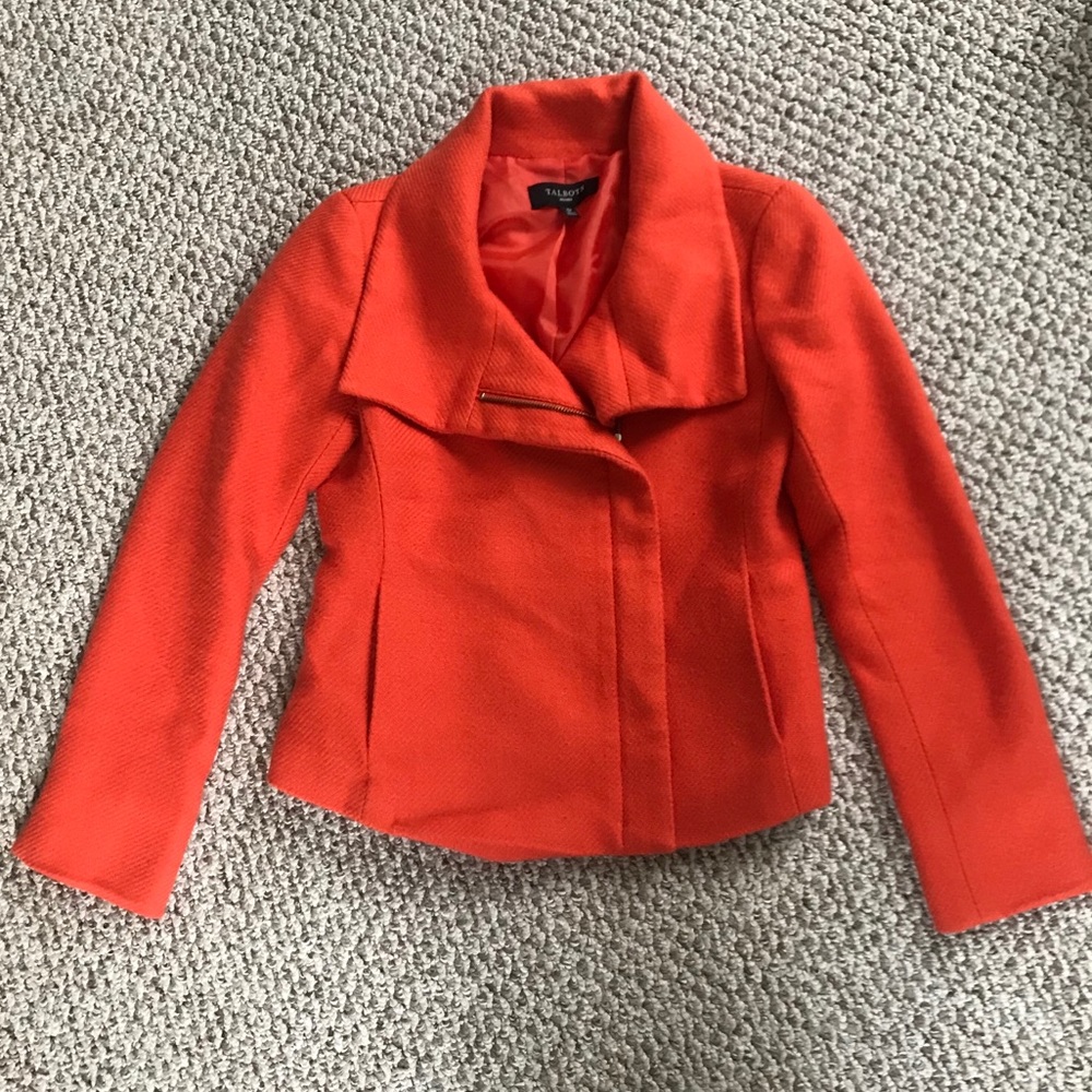Talbots wool Moto Blazer