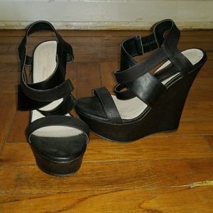 Snake Skin Print Platforms