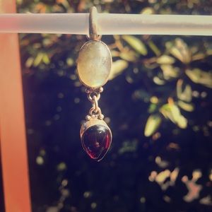 Moonstone/gemstone cast in Silver