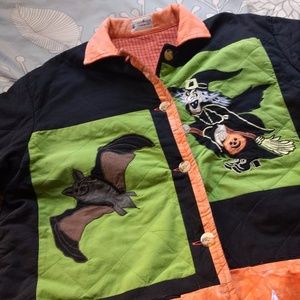 Patch Magic Halloween Party Quilted Jacket LG/XL