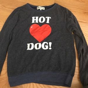 Wildfox hot dog sweatshirt