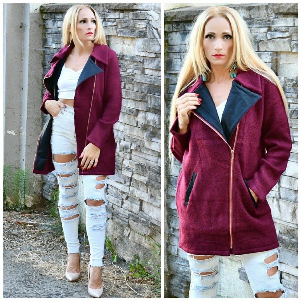 Burgundy Jacket - Picture 3 of 4