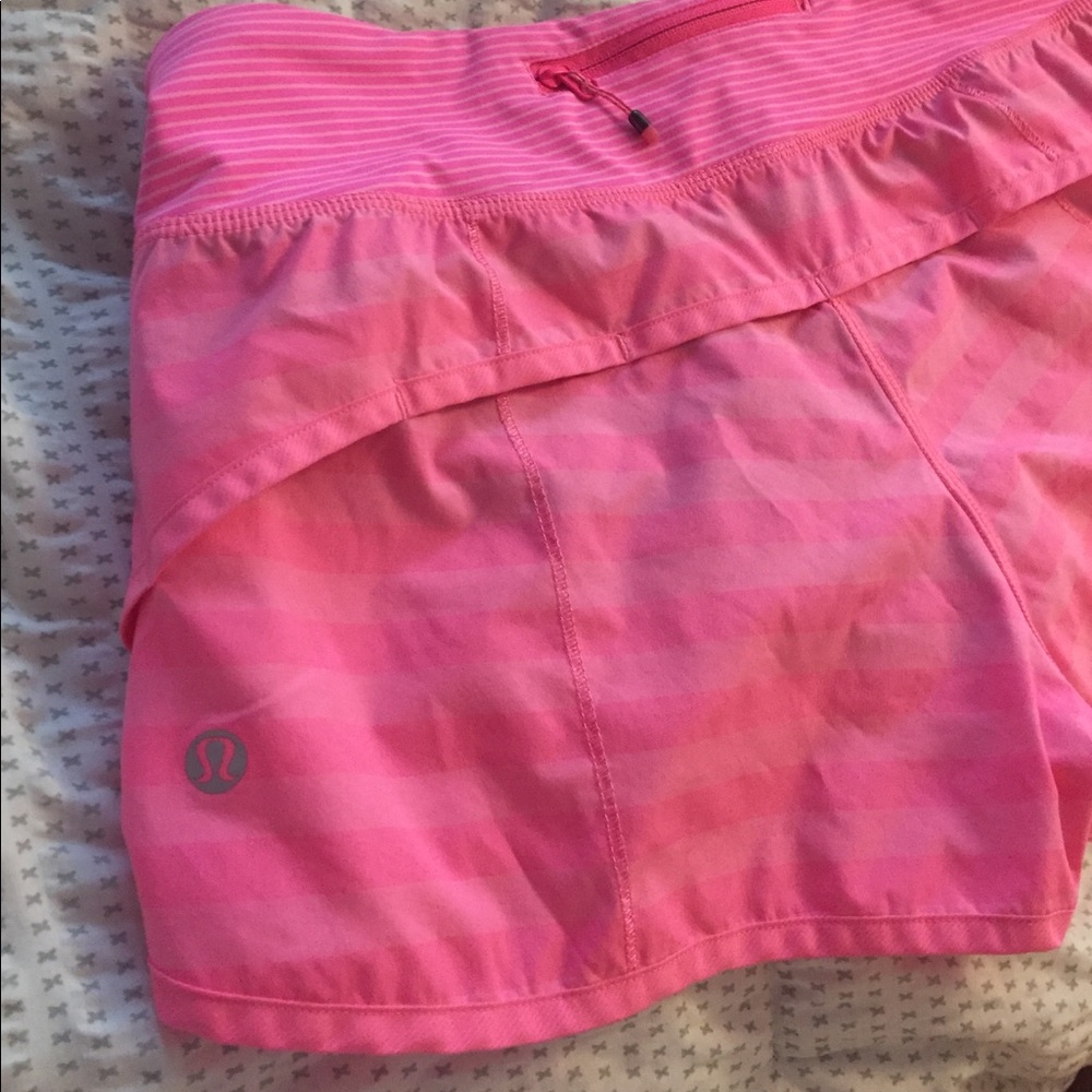 Rare zing pink Lululemon speed shorts