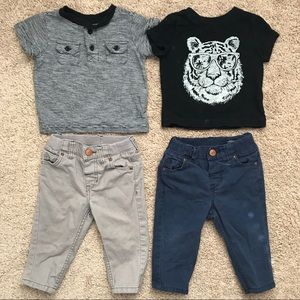H&M Pants and OLD NAVY T-Shirts (3-6M)