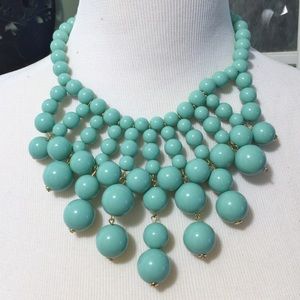 NWT bubble ball necklace jewelry Aqua