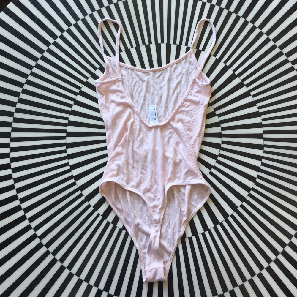 American Apparel Pink Body Suit