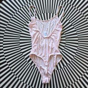 American Apparel Pink Body Suit