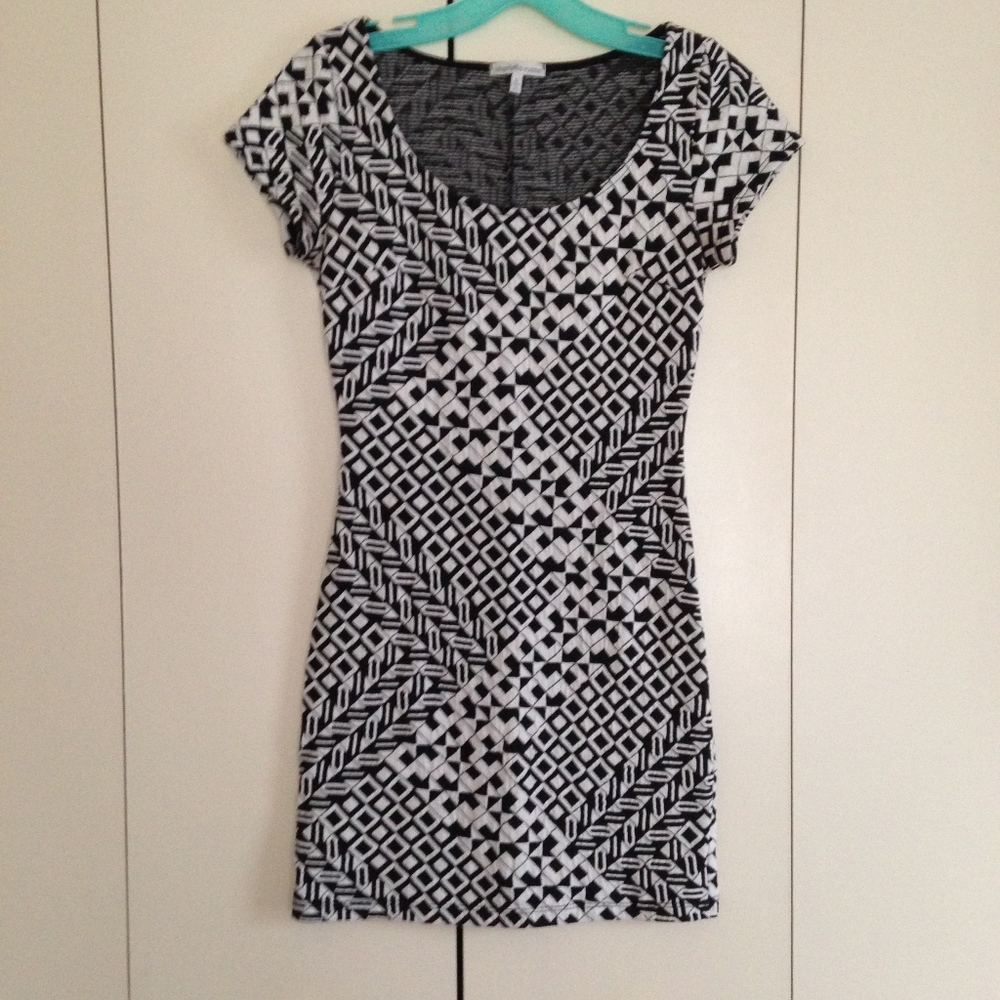 Black & White Bodycon Dress