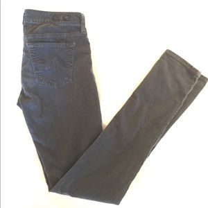 AG Gray Corduroy "The Jegging", sz 27