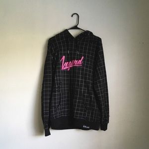Pink Dolphin distressed 'grid' hoodie