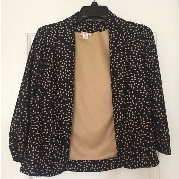 Women's Size XS Midnight Blue and Nude Blazer - Picture 5 of 6