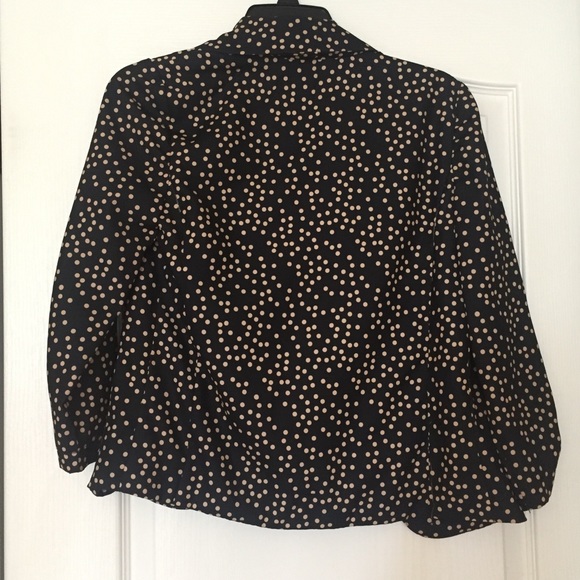 Women's Size XS Midnight Blue and Nude Blazer - Picture 6 of 6