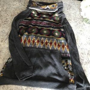 Cowl neck sweatshirt