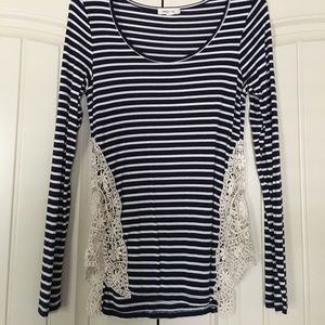 Paper + Tee Striped Top