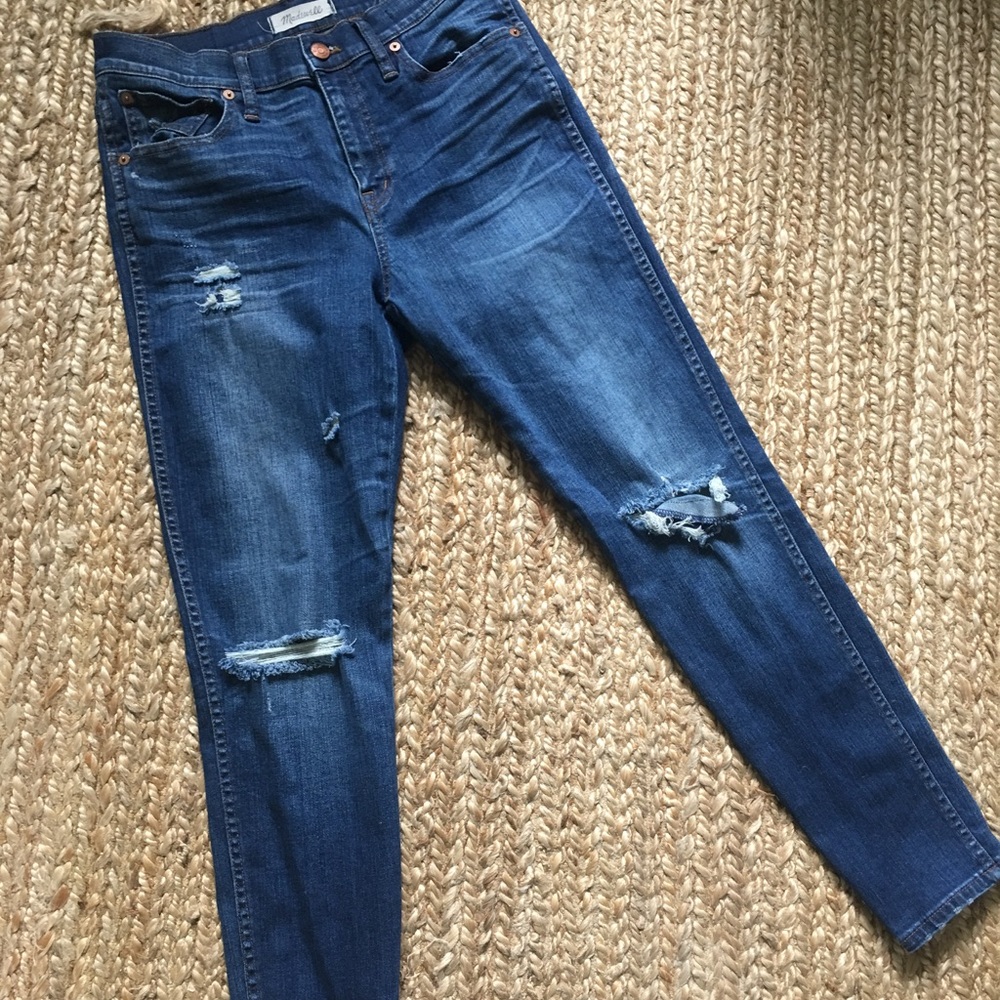 Madewell 9" high rise skinny