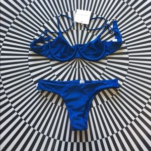 Blue Wired Bikini