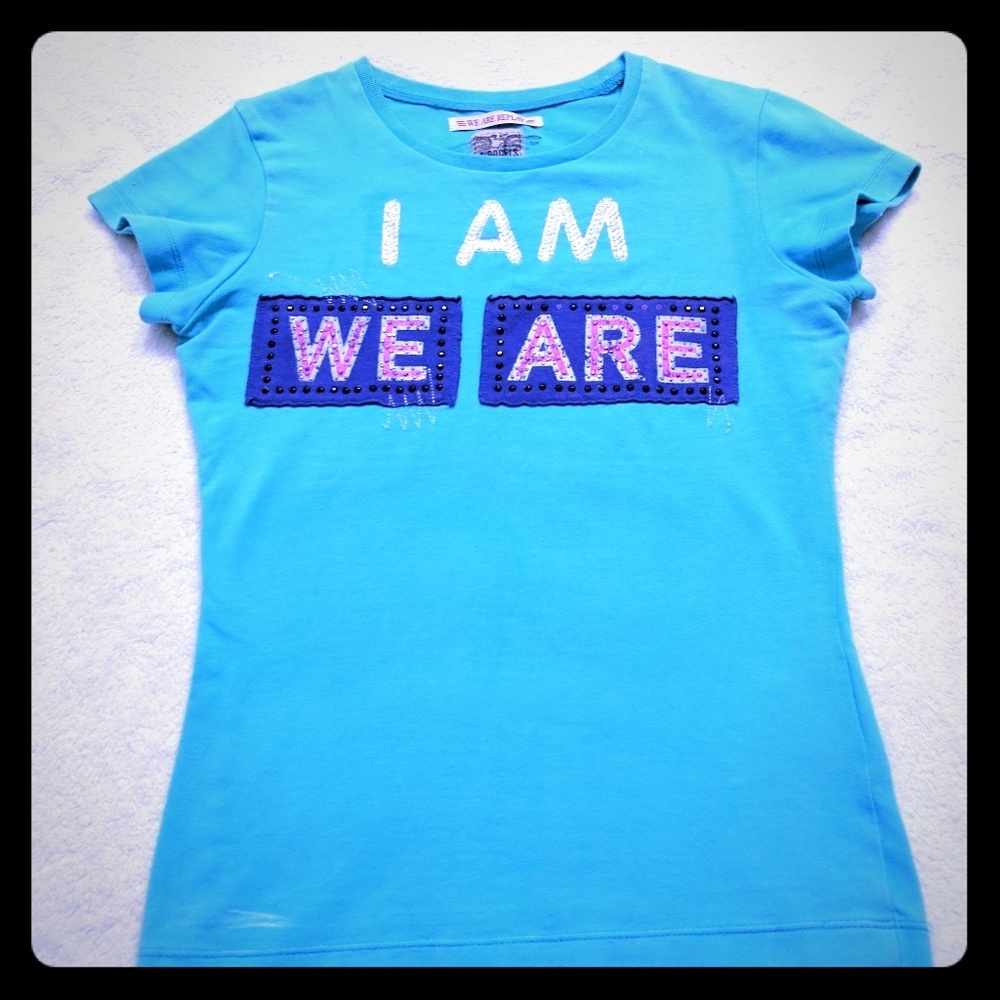 We Are Replay Women's T-shirt Size XS  Blue Soft
