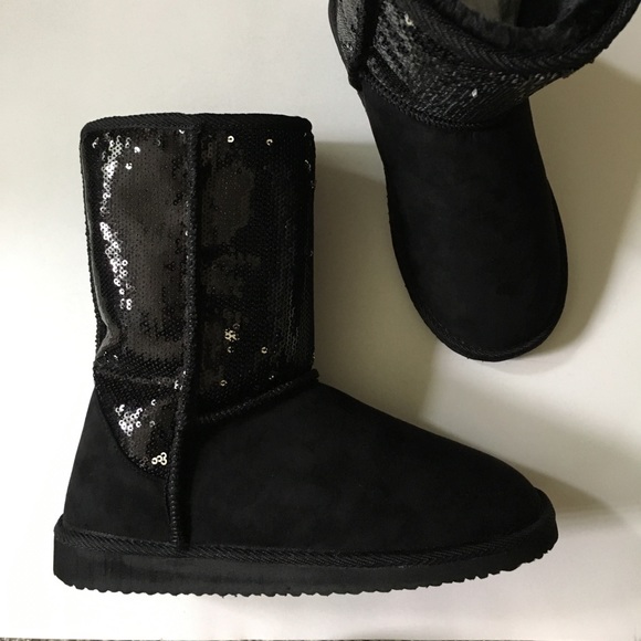 ‼️LAST CHANCE SALE ‼️ fur lined boots with sequins - Picture 2 of 8