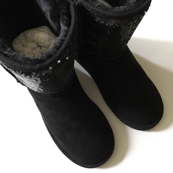 ‼️LAST CHANCE SALE ‼️ fur lined boots with sequins - Picture 6 of 8