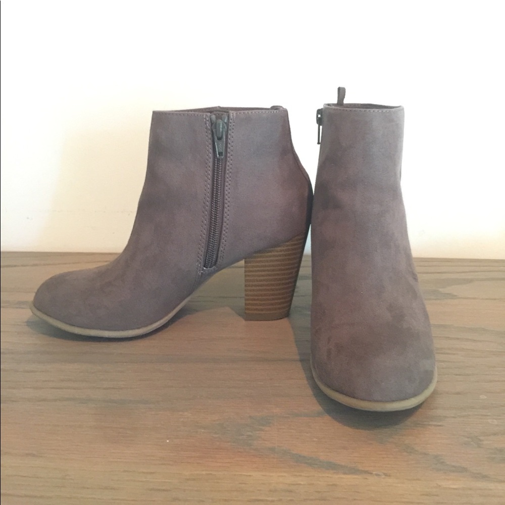 Suede ankle boots