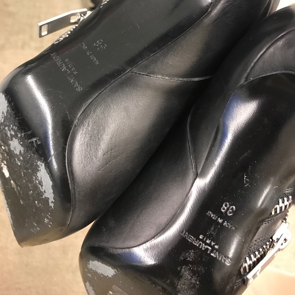 🚫SOLD🚫 Saint Laurent Double Zip Ankle Booties - Picture 7 of 8