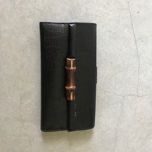 Gucci Leather Bamboo Bullet Wallet Gucci Leather Bamboo Bullet Wallet
