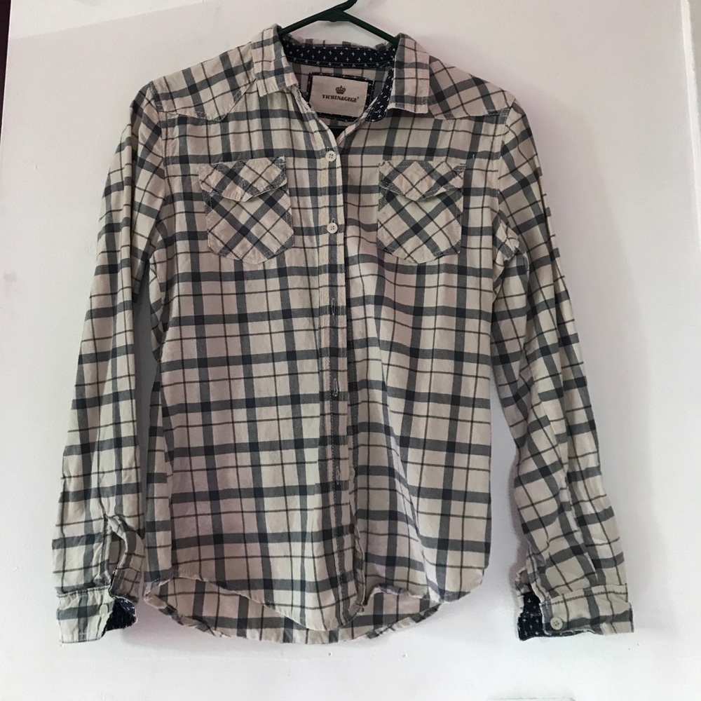 Plaid button up
