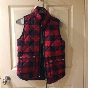 Womens J. Crew Plaid Vest