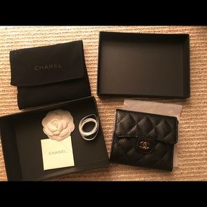 Chanel Caviar Wallet Black Chanel Caviar Wallet Black