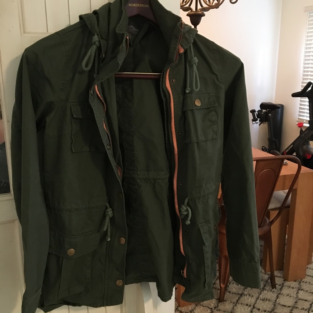 Hunter green anorak jacket