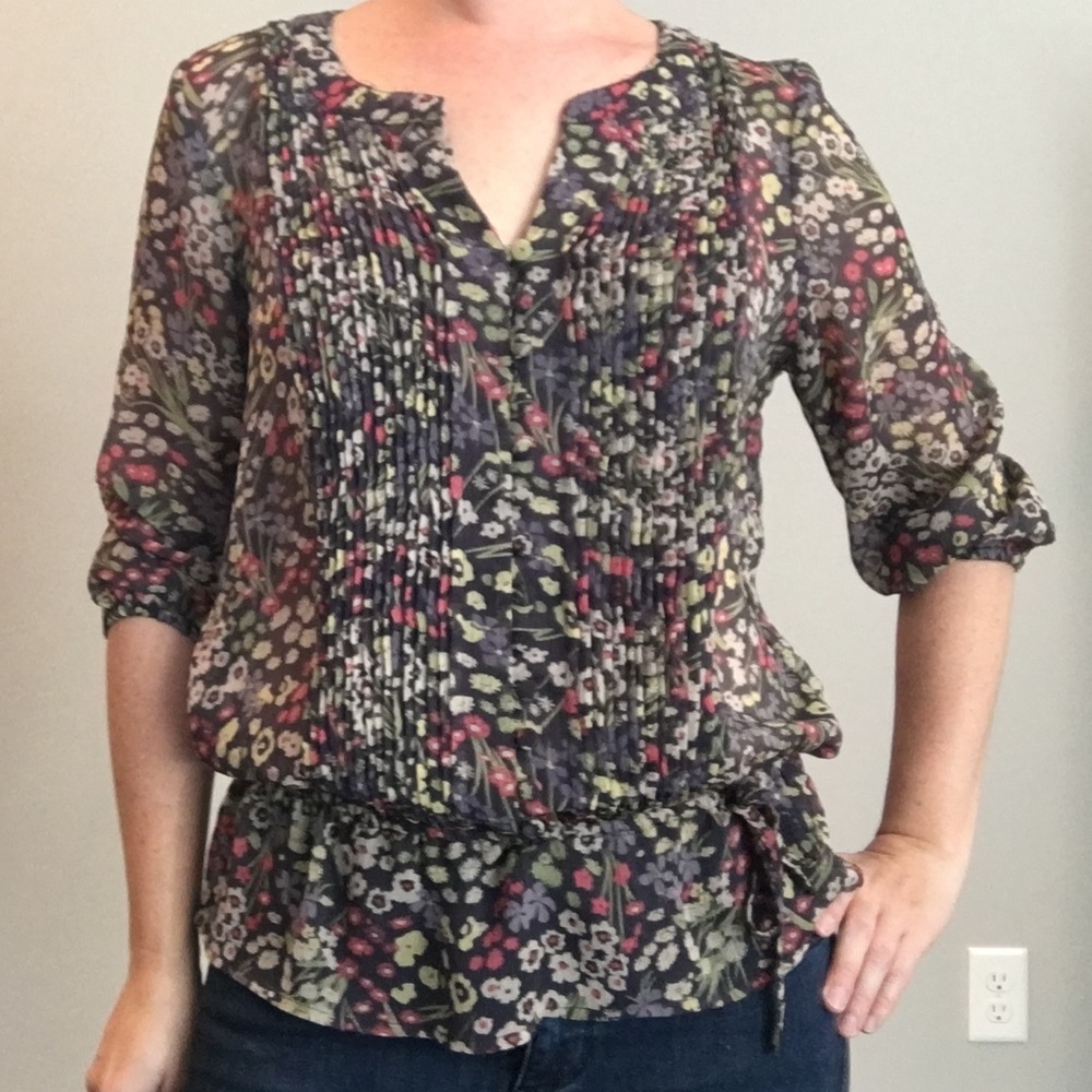 A.N.A. Semi sheer blouse, size S