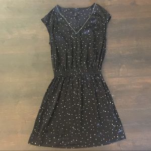 H&M - Black dress with silver star pattern