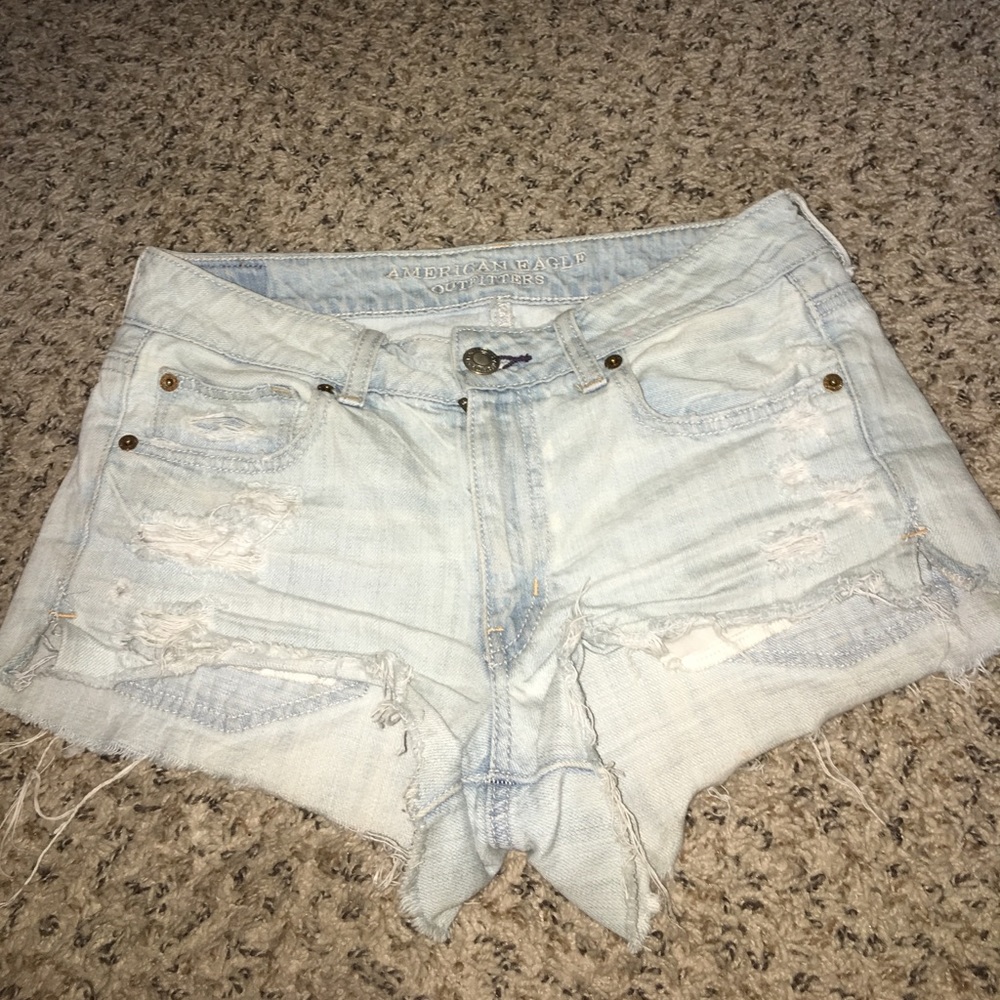 Distressed American eagle shorts