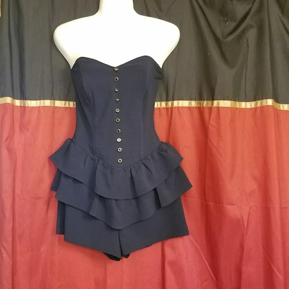 Monteau Other - Navy Romper