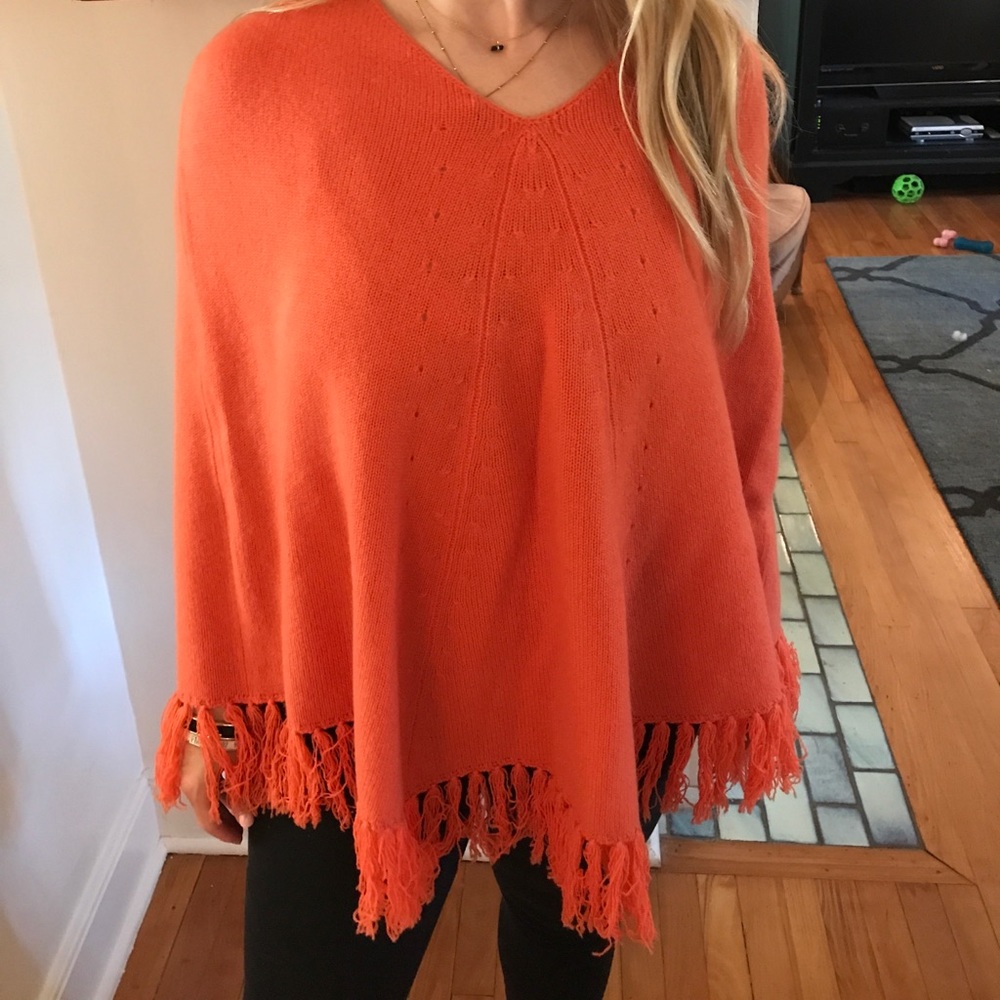 Max Studio cashmere poncho