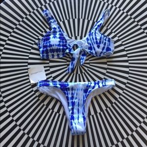 Blue Tie Dye Bikini