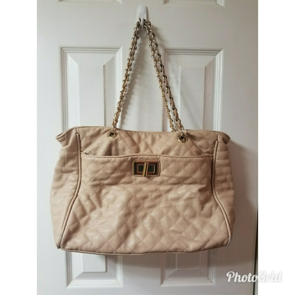 Spacious Beige Purse