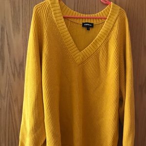 Yellow oversized sweater