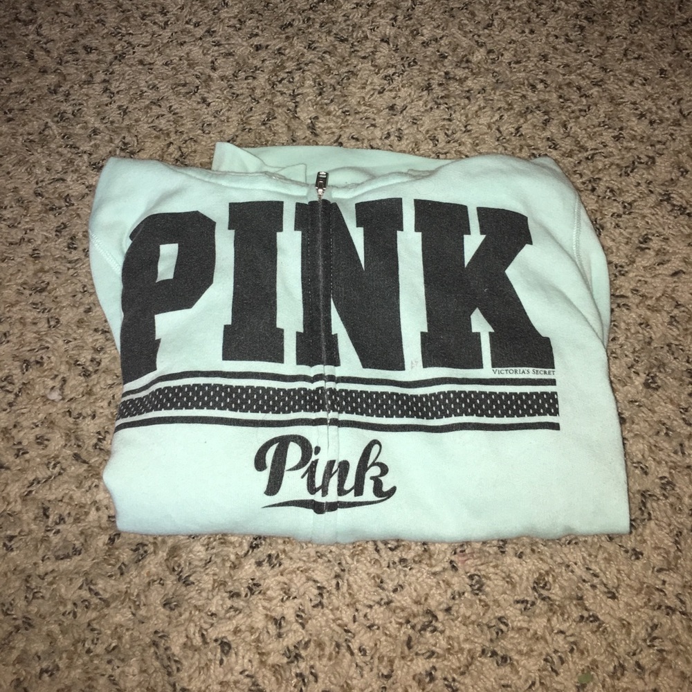 PINK blue sweater