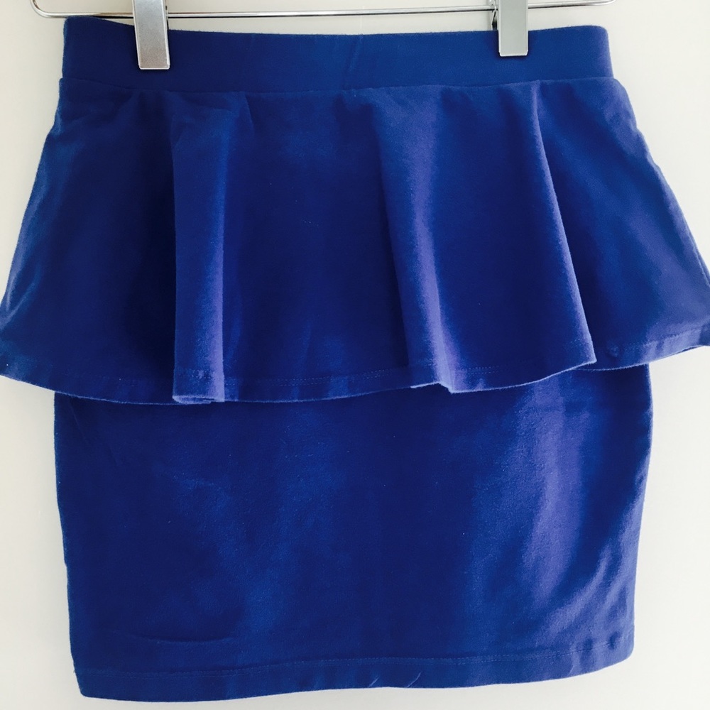 Peplum Blue Skirt
