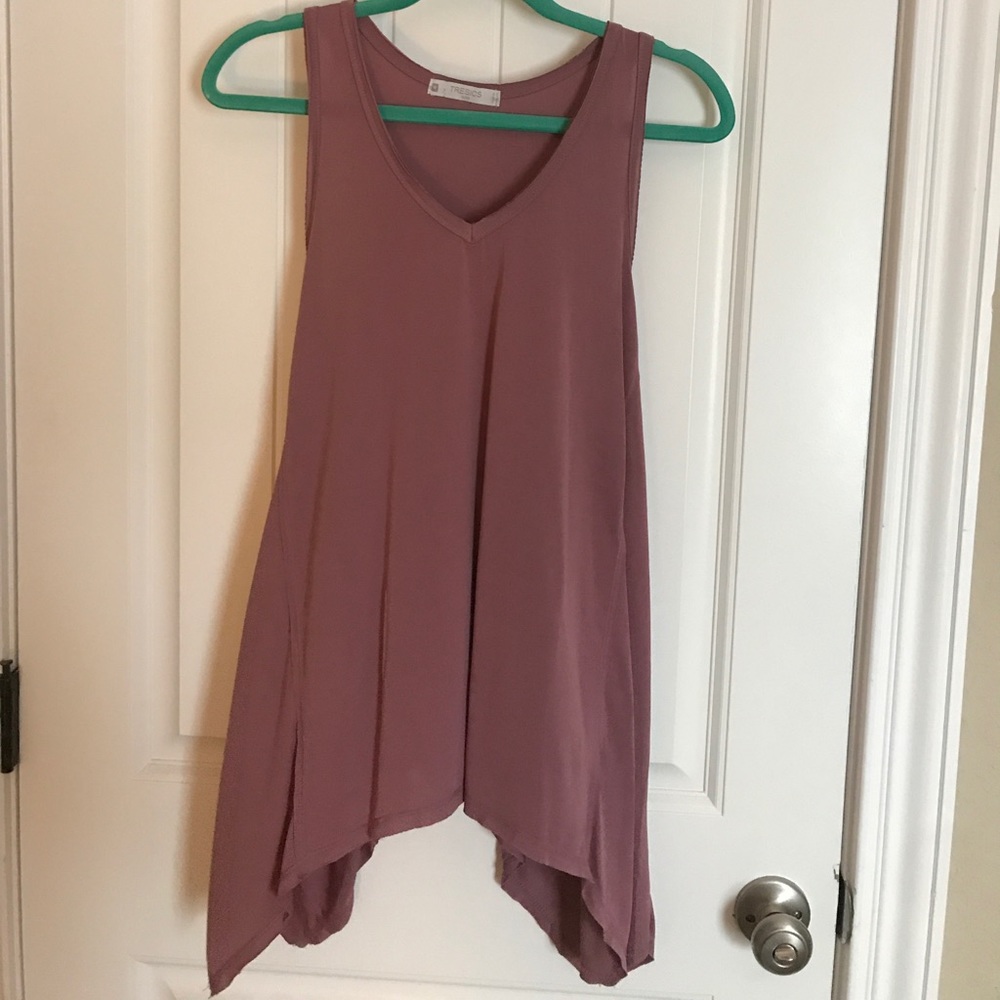 Size medium high low blush tank top