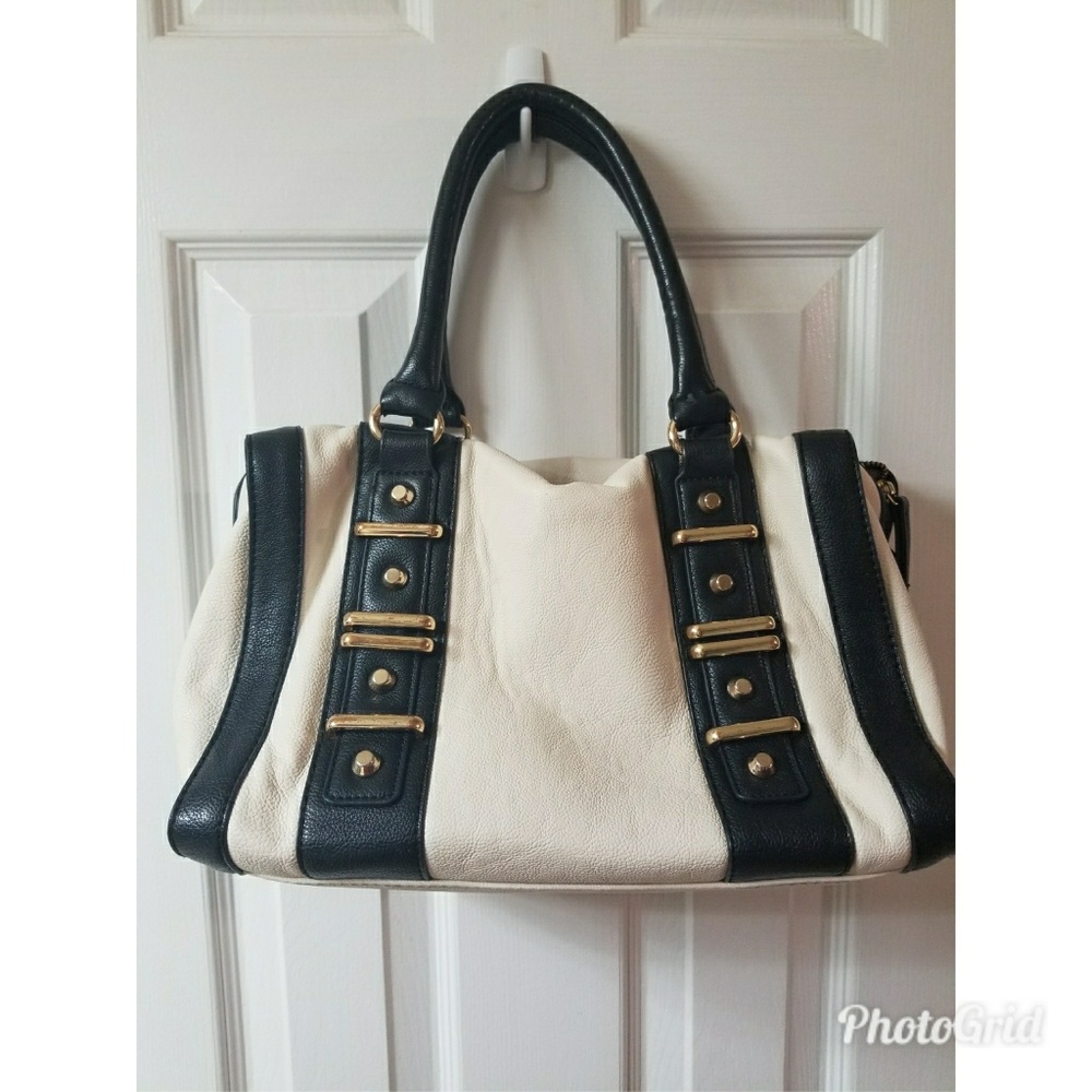 Cream & Black Arm Purse