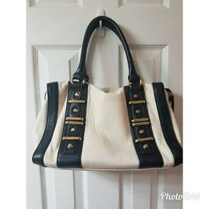 Cream & Black Arm Purse