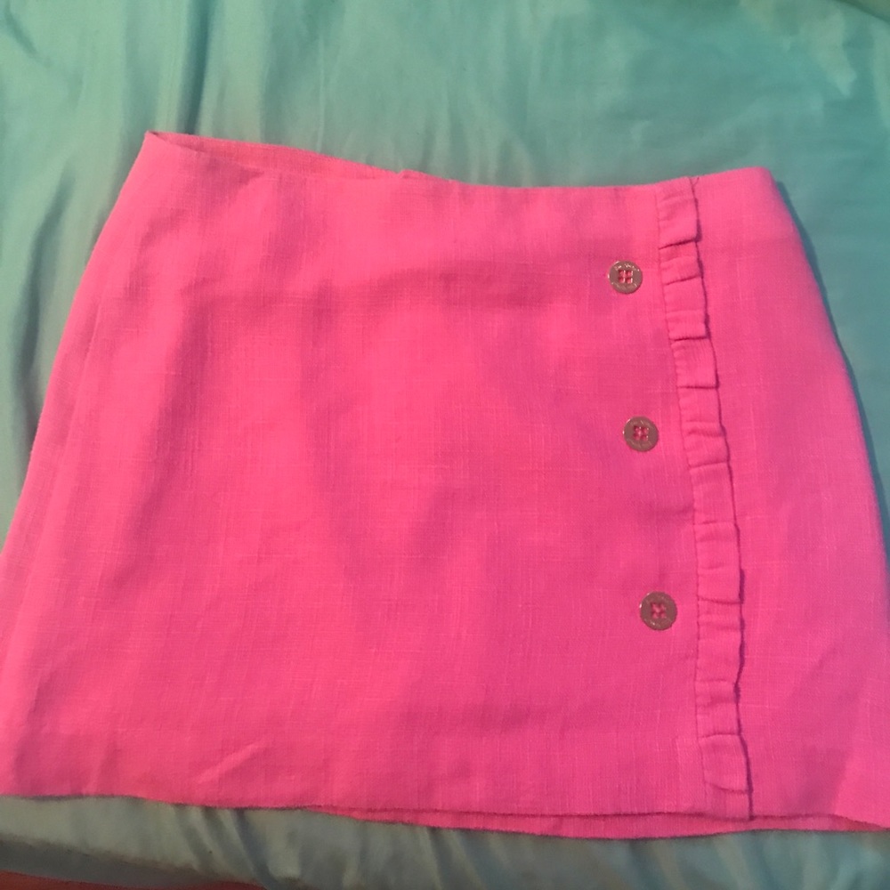Lilly Pulitzer pink ruffle skirt💓