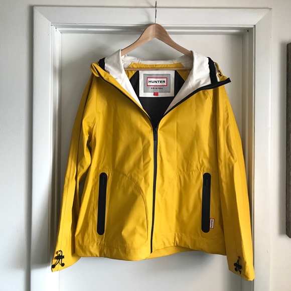 yellow hunter jacket