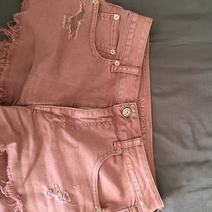 Rose pink American eagle shorts